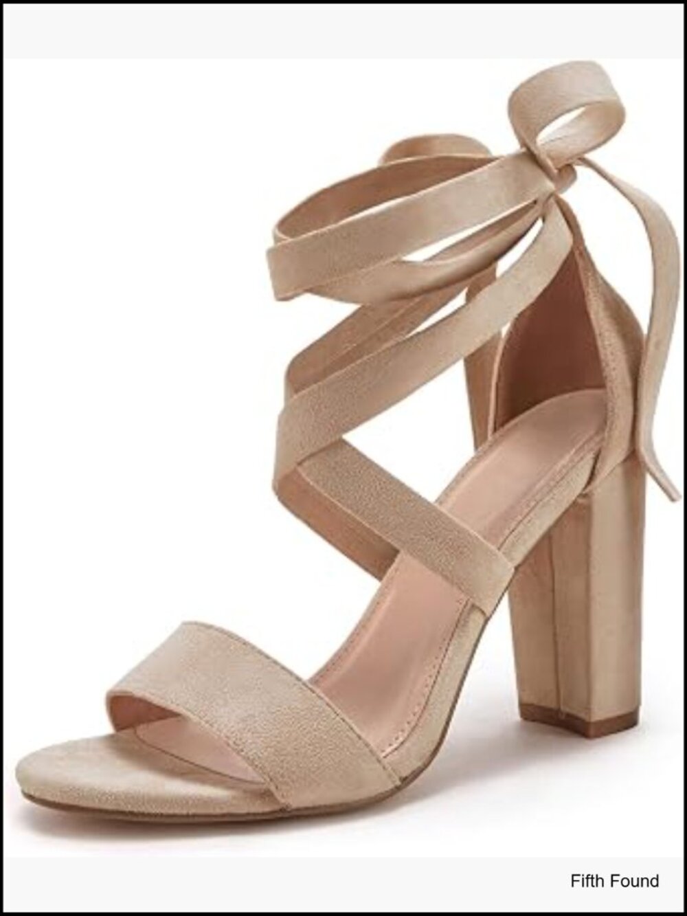 Strappy Lace Up Chunky Block Heel Sandals Pumps